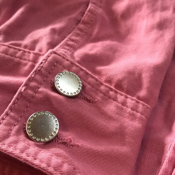 Pink 100% cotton canvas jacket - Picture 4 of 6
